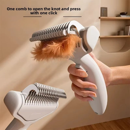 Stainless Steel Dog Brush Long Hair Grooming Comb Pet Hair Remover Tool