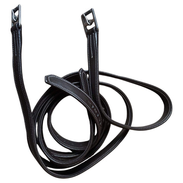 Brown Leather Stirrup Leathers – Adjustable Padded Straps - Youshaelia