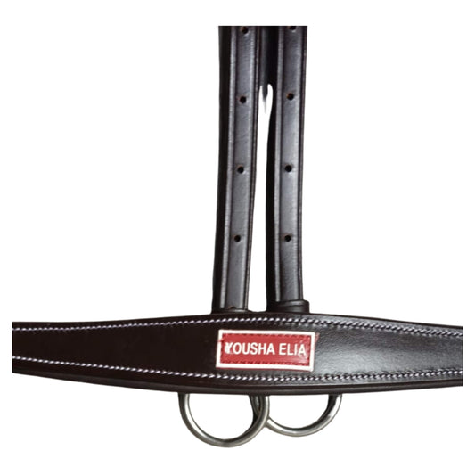 Leather Horse Breastplate with Snap Hooks – Durable & Padded - Youshaelia
