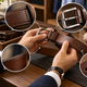 Leather men's belts