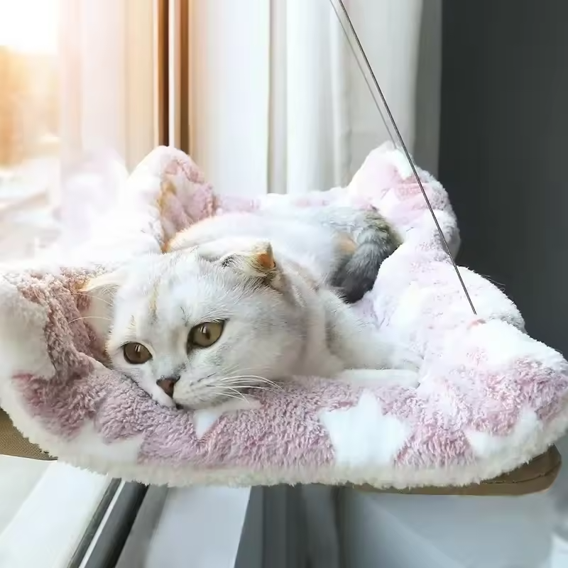 Katzenfensterhängematte Saugnapf Waschbar Abnehmbarer Haustiersitz