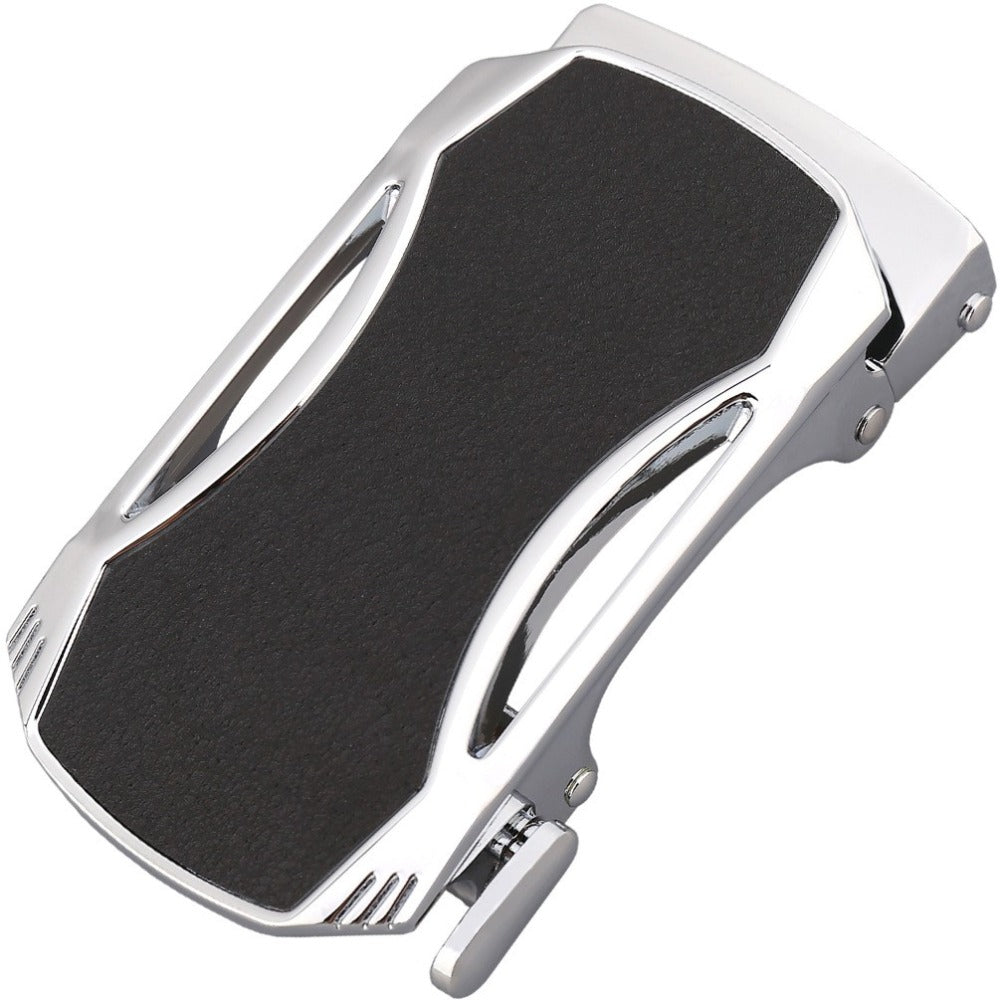 Chrome and black motorcycle foot peg on a white background