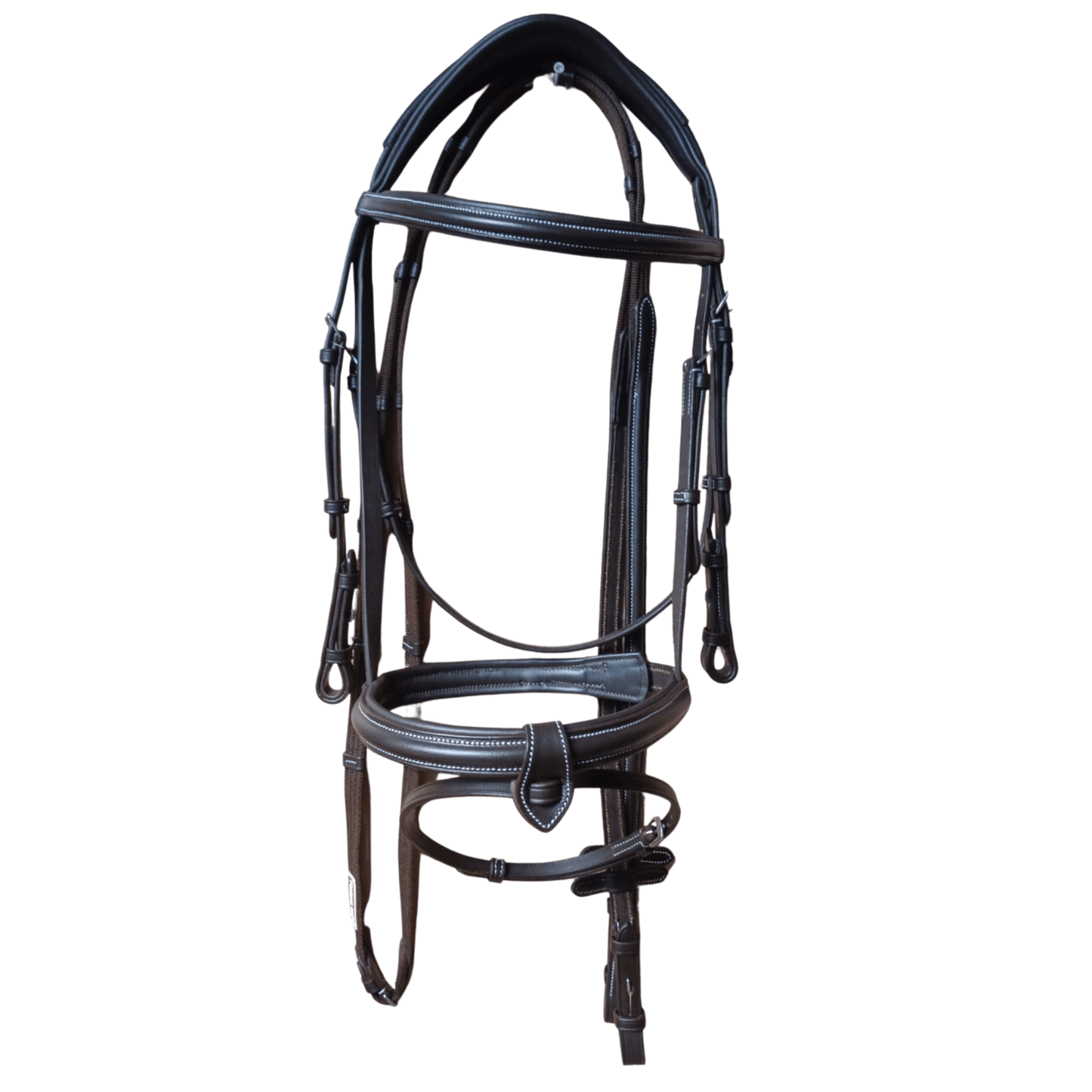 Black Leather Horse Bridle with Reins – Padded Cowhide Bridle BH-01 Havana - Youshaelia