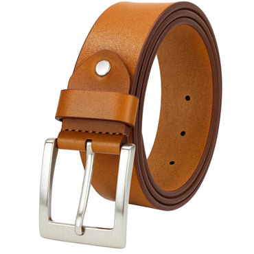 Cavren everyday leather belt for men with a classic stitch-free design for smart and casual outfits.