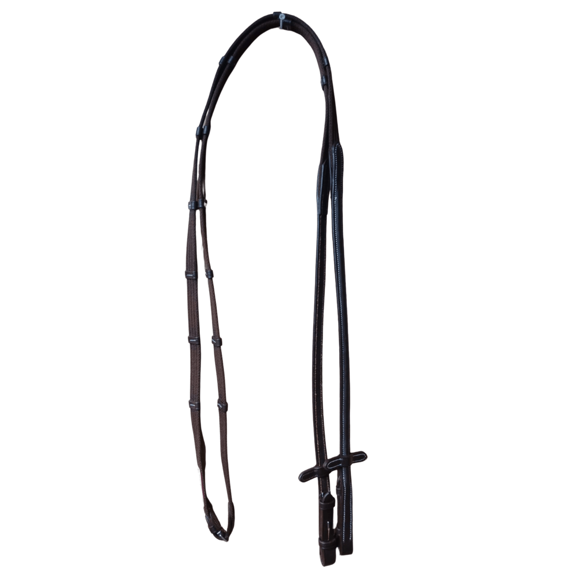 Black Leather Horse Bridle with Reins – Padded Cowhide Bridle BH-01 Havana - Youshaelia