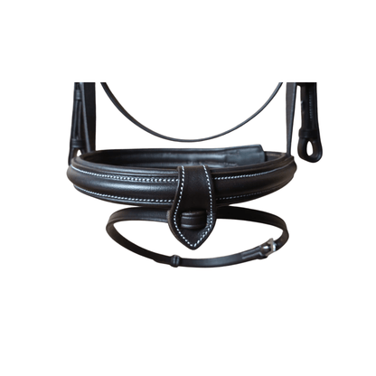 Black Leather Horse Bridle with Reins – Padded Cowhide Bridle BH-01 Havana - Youshaelia