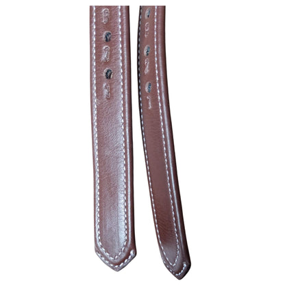 Brown Leather Stirrup Leathers – Adjustable Padded Straps - Youshaelia