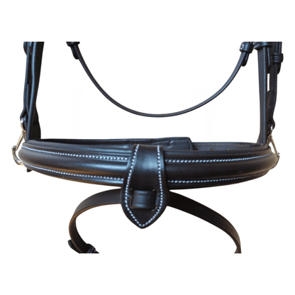 Black Leather Horse Bridle – Padded Cowhide Bridle - BH-35 Havana - Youshaelia