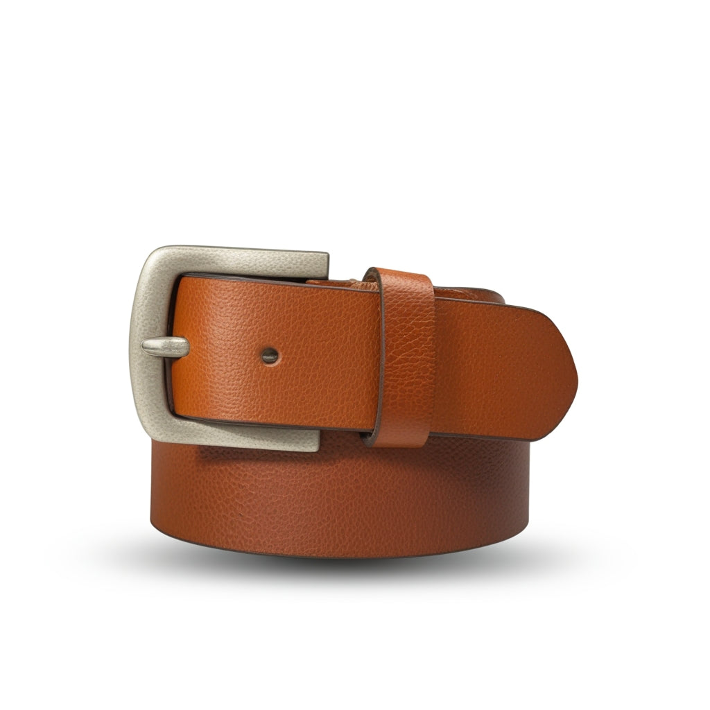 Leather Belt for Men| Classic Metal Buckle Belt