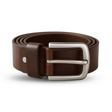 Leather Belt for Men| Classic Metal Buckle Belt
